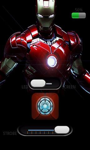 Iron Man Flashlight PRO截图1