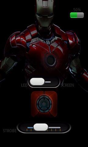 Iron Man Flashlight PRO截图4