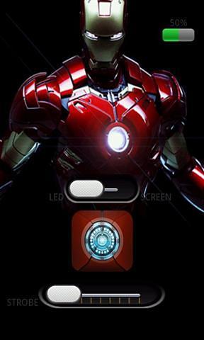 Iron Man Flashlight PRO截图2