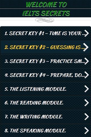 IELTS SECRETS tutorial截图1