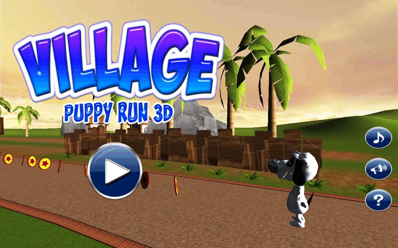 乡村小狗跑酷  Village Puppy Run 3D截图3