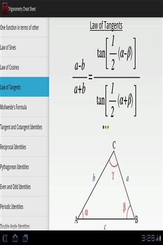 Trigonometry Cheat Sheet截图3