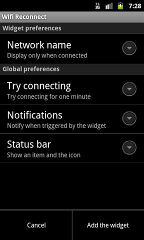 无线连接部件 Wifi Reconnect Widget截图2