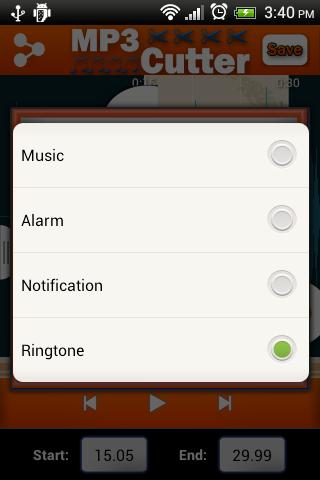 MP3播放机铃声制作 MP3 Cutter-FREE截图3