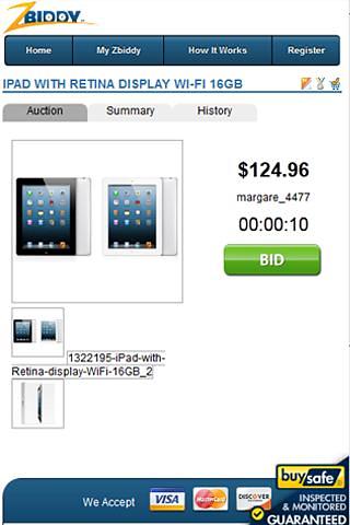 在线拍卖 ZBiddy截图1