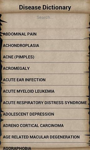 疾病词典 Disease Dictionary截图1