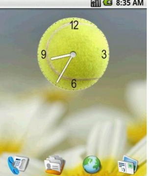 网球时钟插件截图