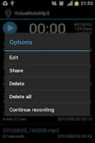 语音笔记 VoiceNoteMp3 Lite截图1