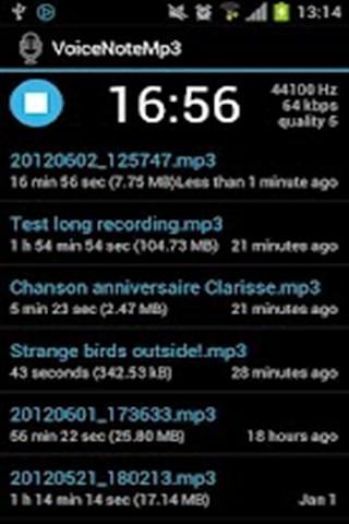 语音笔记 VoiceNoteMp3 Lite截图4