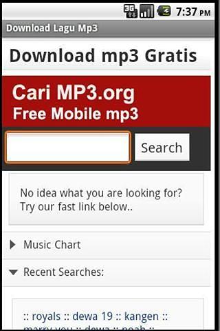 下载MP3歌曲 Download Lagu Mp3截图1