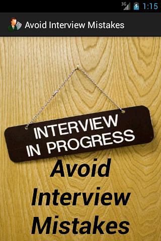 Avoid Interview Mistakes截图1