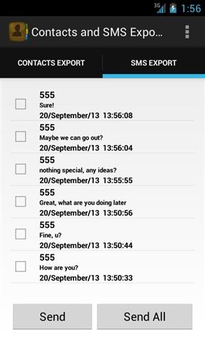 Contacts and SMS Exporter free截图5