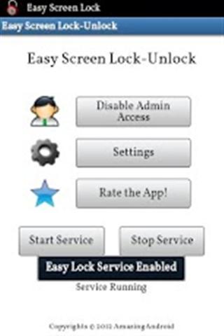 容易的屏幕锁 Easy Screen Lock截图2