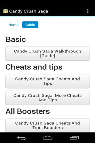 Candy Crush Saga Cheats截图2