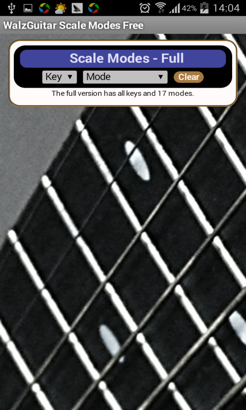 WalzGuitar Scale Modes Free截图1